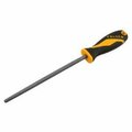 Tolsen 8 Round Wood File Special Tool Steel, Two-Component Plastic Handle 32029